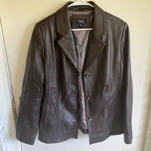 Sonoma lifestyle genuine lambskin leather jacket